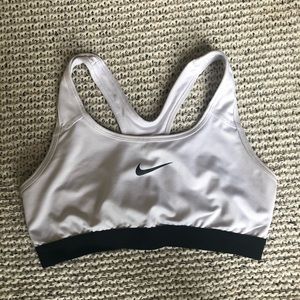 White Nike sports bra medium